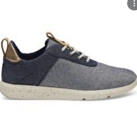TOMS WOMENS CABRILLO DENIM SNEAKERS - Picture 1 of 7